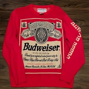 Vintage look Budweiser sweater